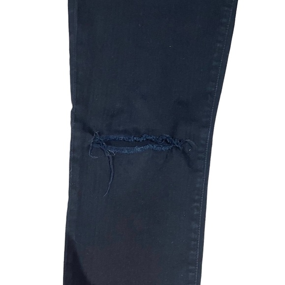 7 FOR ALL MANKIND The Skinny Black Jeans Five Pocket Zip Fly - Picture 4 of 6